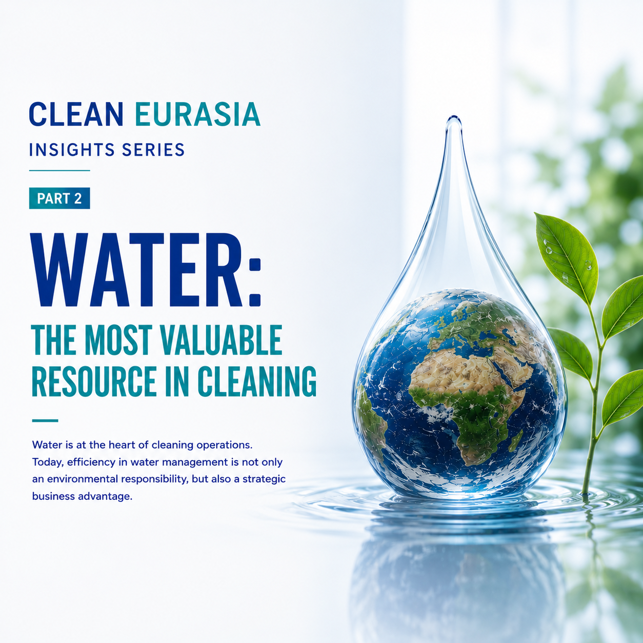 CLEANEURASIA INSIGHTS SERİSİ | BÖLÜM 2 SU: PROFESYONEL TEMİZLİĞİN EN DEĞERLİ KAYNAĞI